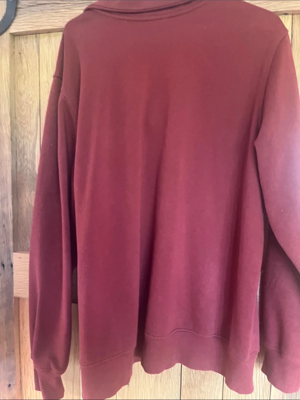 The North Face Men's Crewneck Button-Placket Pullover in Brick Red